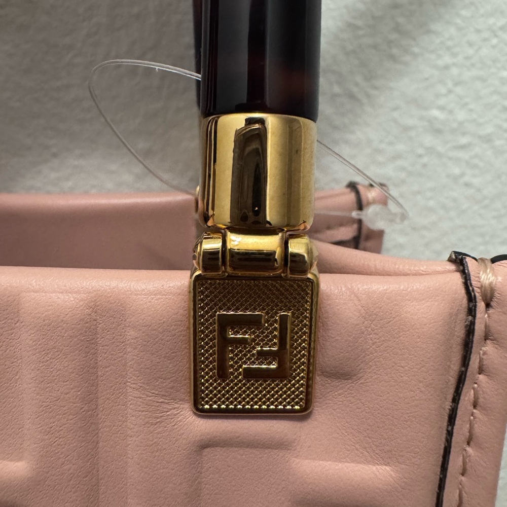 Fendi Pink Mini Bag with Gold Accents - Picture 8 of 10